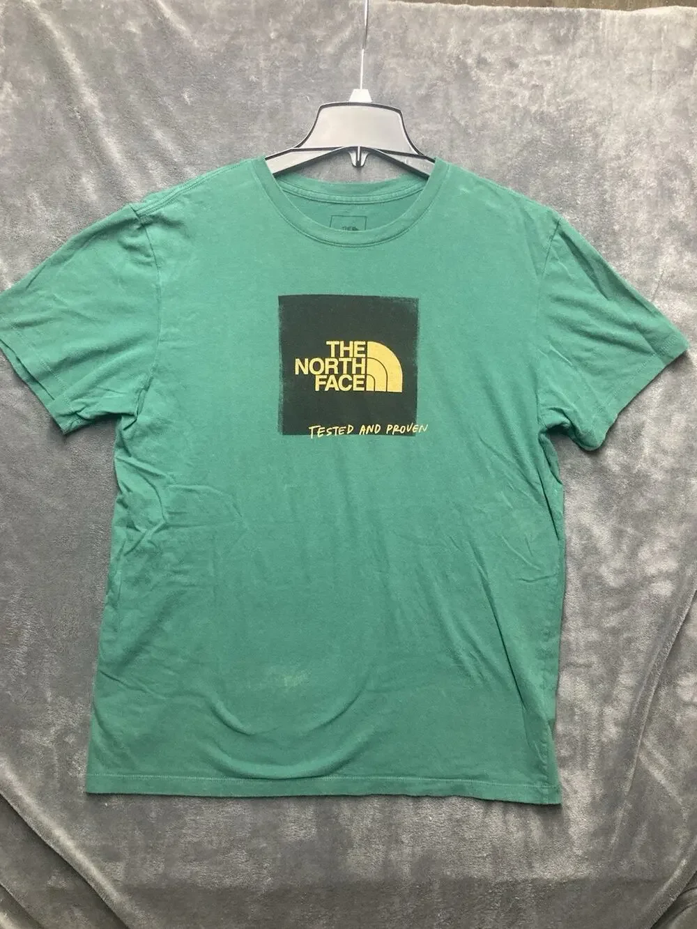 The North Face Tested And Proven Graphic T-shirt Men L Green Short Sleeve